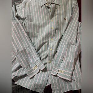 Bundle 3 for $25. Ralph Lauren Men's Striped Button Down Shirt. Neck 16.5.